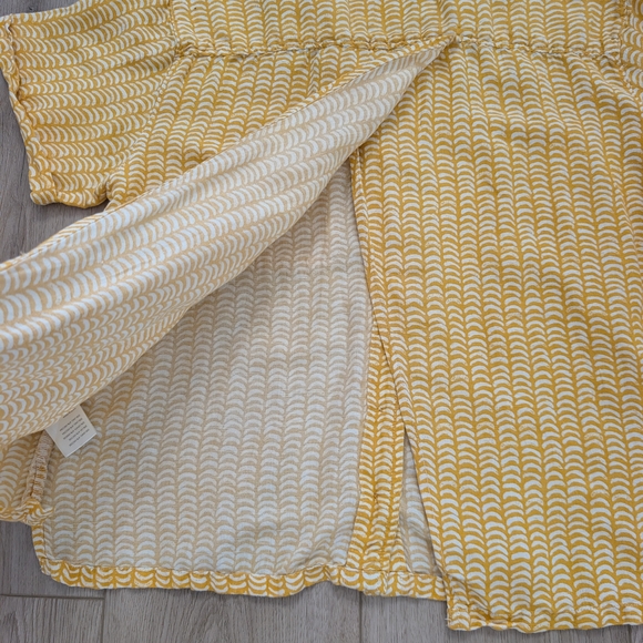 ANTHROPOLOGIE MAEVE CLASSIC SURF SHIRT YELLOW MOTIF FLY AWAY BACK  - Picture 8 of 8